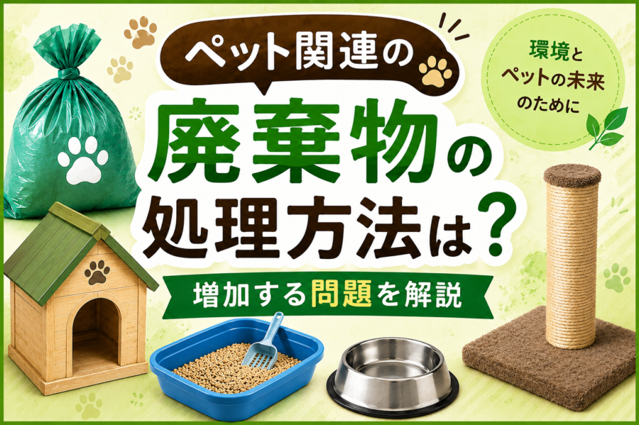 ペット関連の廃棄物の処理方法は？増加する問題を解説