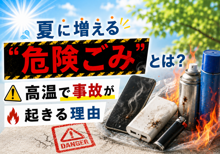 夏に増える“危険ごみ”とは？高温で事故が起きる理由