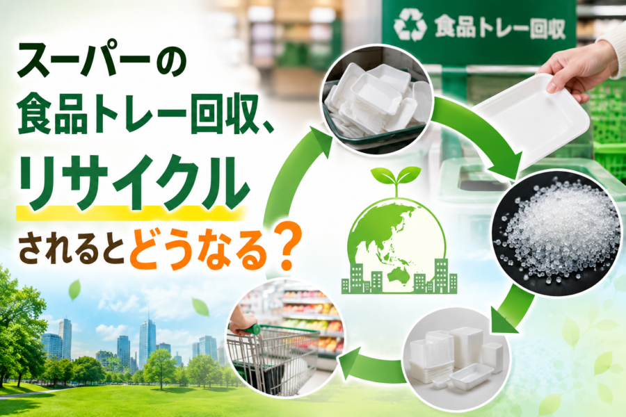 スーパーの食品トレー回収、リサイクルされるとどうなる？